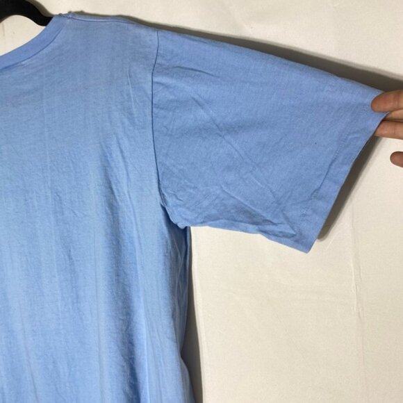 Vintage Tiger Brand Waves Blue Raccoon Graphic Tee T Shirt XL - Picture 14 of 16